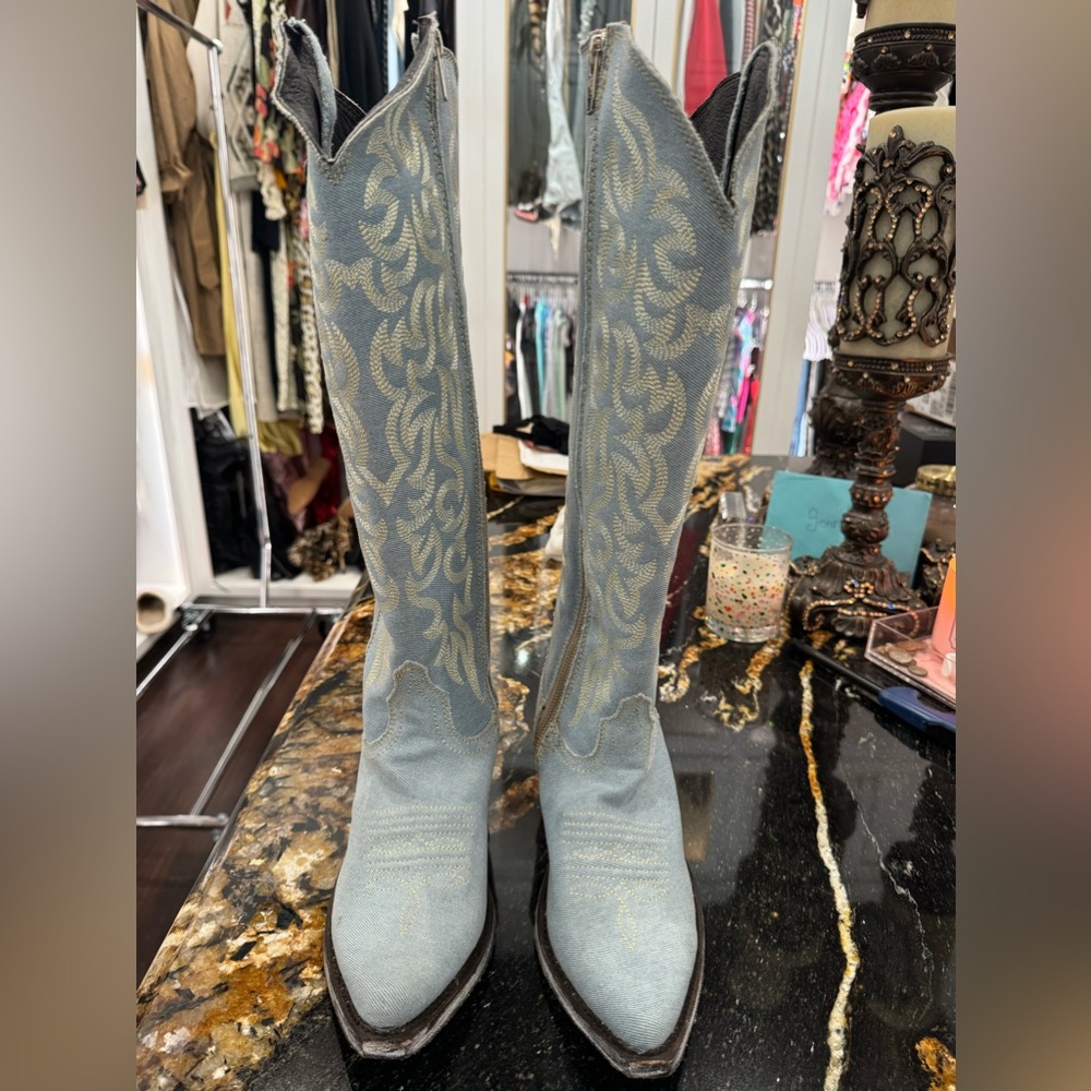 Liberty Black Allyssa denim boot